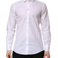 Dolce & Gabbana White Collared Long Sleeves Dress Formal Shirt