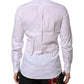 Dolce & Gabbana White MARTINI Long Sleeves Dress Formal Shirt