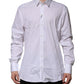 Dolce & Gabbana White GOLD Long Sleeve Dress Formal Shirt