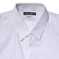 Dolce & Gabbana White GOLD Long Sleeve Dress Formal Shirt
