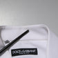 Dolce & Gabbana White GOLD Cotton Poplin Dress Formal Shirt