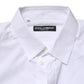 Dolce & Gabbana White Cotton Long Sleeves Dress Formal Shirt