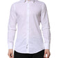 Dolce & Gabbana White MARTINI Cotton Long Sleeve Formal Shirt