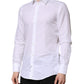 Dolce & Gabbana White MARTINI Cotton Long Sleeve Formal Shirt