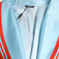 Dolce & Gabbana Blue Red Coral Print Wrap Robe Coat Jacket