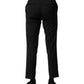 Dolce & Gabbana Black Wool Formal Men Cropped Pants