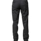 Dolce & Gabbana Gray Striped Cotton Formal Pants