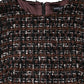 Dolce & Gabbana Multicolor Sleeveless Mini Tweed A-line Dress