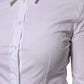Dolce & Gabbana White Cotton Collared Long Sleeves Blouse Top