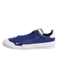 Nike White Blue Lace Up Low Top Drop-Type PRM Sneakers Shoes