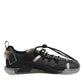 Dolce & Gabbana Multicolor Lace Up Low Top NS1 Sneakers Shoes