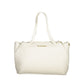 Mario Valentino Bianco Polyurethane Women's Bag with Handles and Internal Pocket