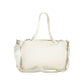 Mario Valentino Bianco Polyurethane Women's Bag with Handles and Internal Pocket