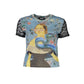 Desigual Azzurro Polyester Women T-Shirt