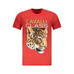 Cavalli Class Red Cotton Men T-Shirt