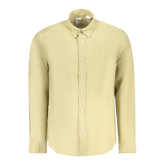 Timberland Beige Linen Men Shirt