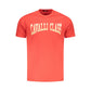 Cavalli Class Rosso Cotton Men T-Shirt