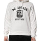 Dolce & Gabbana White Cotton DG ROYAL Print Hooded Sweater