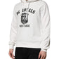Dolce & Gabbana White Cotton DG ROYAL Print Hooded Sweater