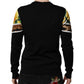 Dolce & Gabbana Black Silk Floral Crew Neck Pullover Sweater