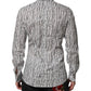 Dolce & Gabbana White Floral Print Casual Long Sleeves Shirt