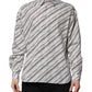 Dolce & Gabbana White Striped Long Sleeves Men Formal Shirt