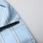 Dolce & Gabbana Blue Striped MARTINI Long Sleeves Dress Shirt