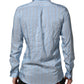 Dolce & Gabbana Blue Striped MARTINI Long Sleeve Dress Shirt
