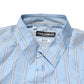Dolce & Gabbana Blue Striped MARTINI Long Sleeves Dress Shirt