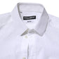 Dolce & Gabbana White Cotton MARTINI Long Sleeve Dress Shirt