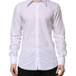 Dolce & Gabbana White Cotton Long Sleeves Dress Shirt