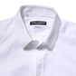 Dolce & Gabbana White Cotton GOLD Long Sleeve Men Dress Shirt