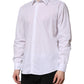 Dolce & Gabbana White Cotton STAFF Long Sleeves Formal Shirt