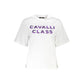 Cavalli Class Bianco Cotton Women T-Shirt