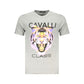 Cavalli Class Grigio Cotton Men T-Shirt
