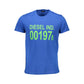 Diesel Blu Cotton Men T-Shirt