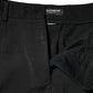 Dolce & Gabbana Black High Waisted Tapered STAFF Pants