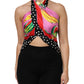 Dolce & Gabbana Multicolor Halter Party Evening Cropped Top
