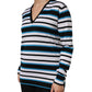 Dolce & Gabbana Multicolor Stripes Long Sleeves V-neck Top