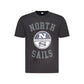 North Sails Black Cotton Men T-Shirt