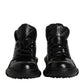 Dolce & Gabbana Black Leather Casual Mens Ankle Boots Shoes