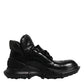 Dolce & Gabbana Black Leather Casual Mens Ankle Boots Shoes