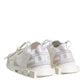 Dolce & Gabbana White Mesh Sorrento Trekking Sneakers Shoes