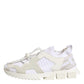 Dolce & Gabbana White Mesh Sorrento Trekking Sneakers Shoes