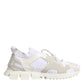 Dolce & Gabbana White Mesh Sorrento Trekking Sneakers Shoes