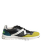 Dolce & Gabbana Multicolor Lace Up Low Top Men Sneakers Shoes