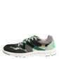 Dolce & Gabbana Multicolor Lace Up Low Top Sneakers Shoes