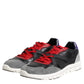 Dolce & Gabbana Multicolor Lace Up Low Top Men Sneakers Shoes