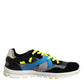 Dolce & Gabbana Multicolor Lace Up Low Top Men Sneakers Shoes