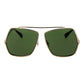 Max Mara Gold Metal Sunglasses